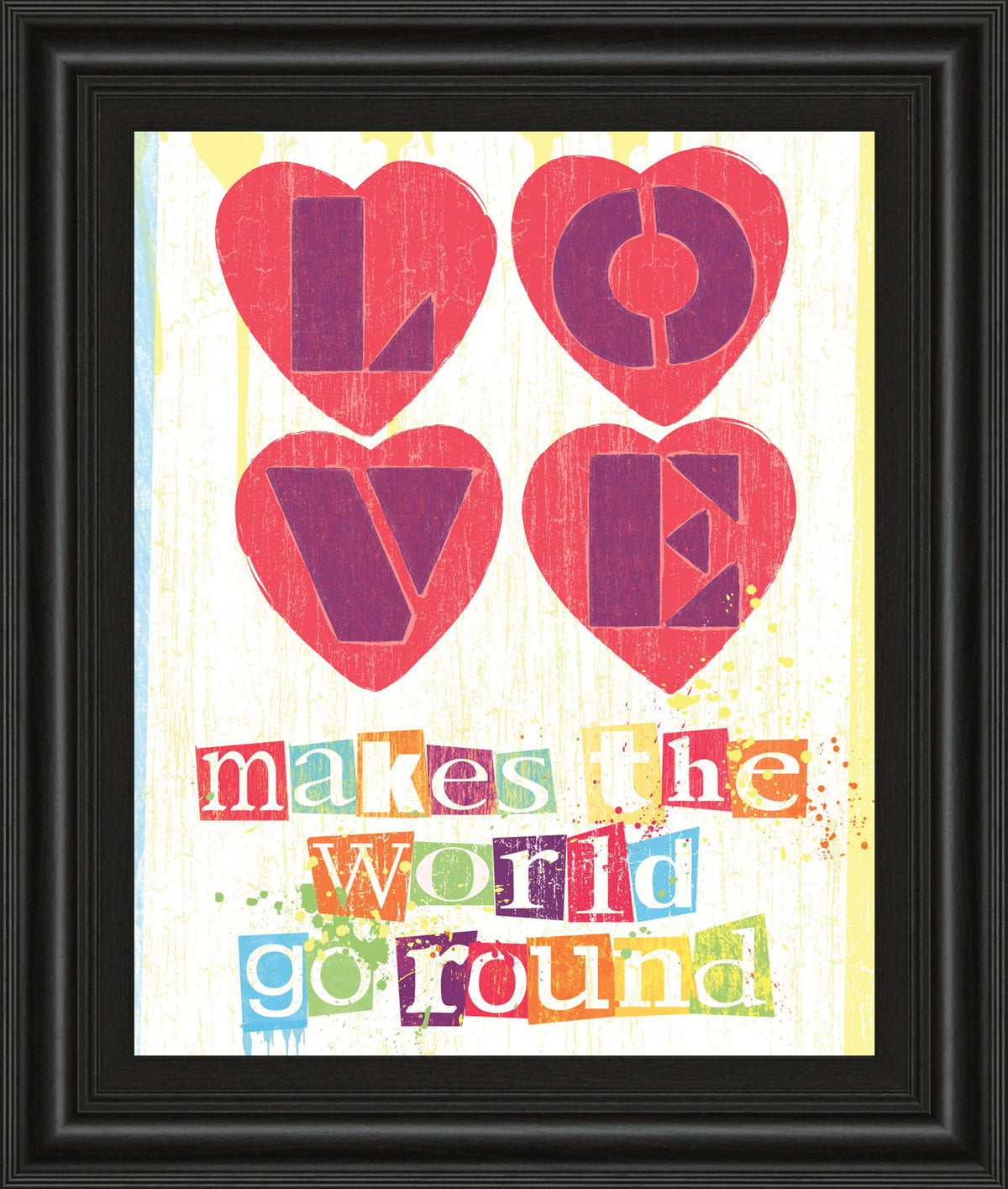 Must Be Love I By Tom Frazier - Framed Print Wall Art - Purple
