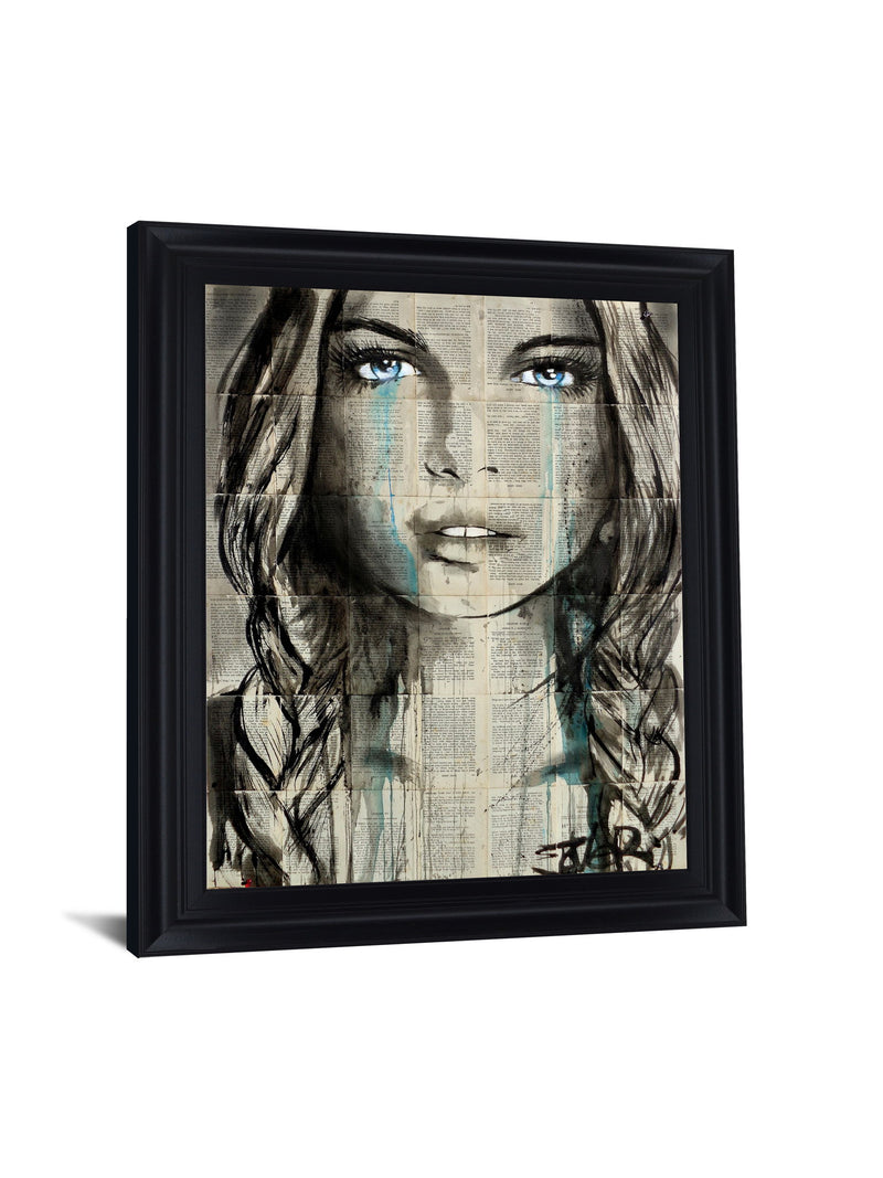 Vision - 28" x 34" Framed Wall Art - Dark Gray