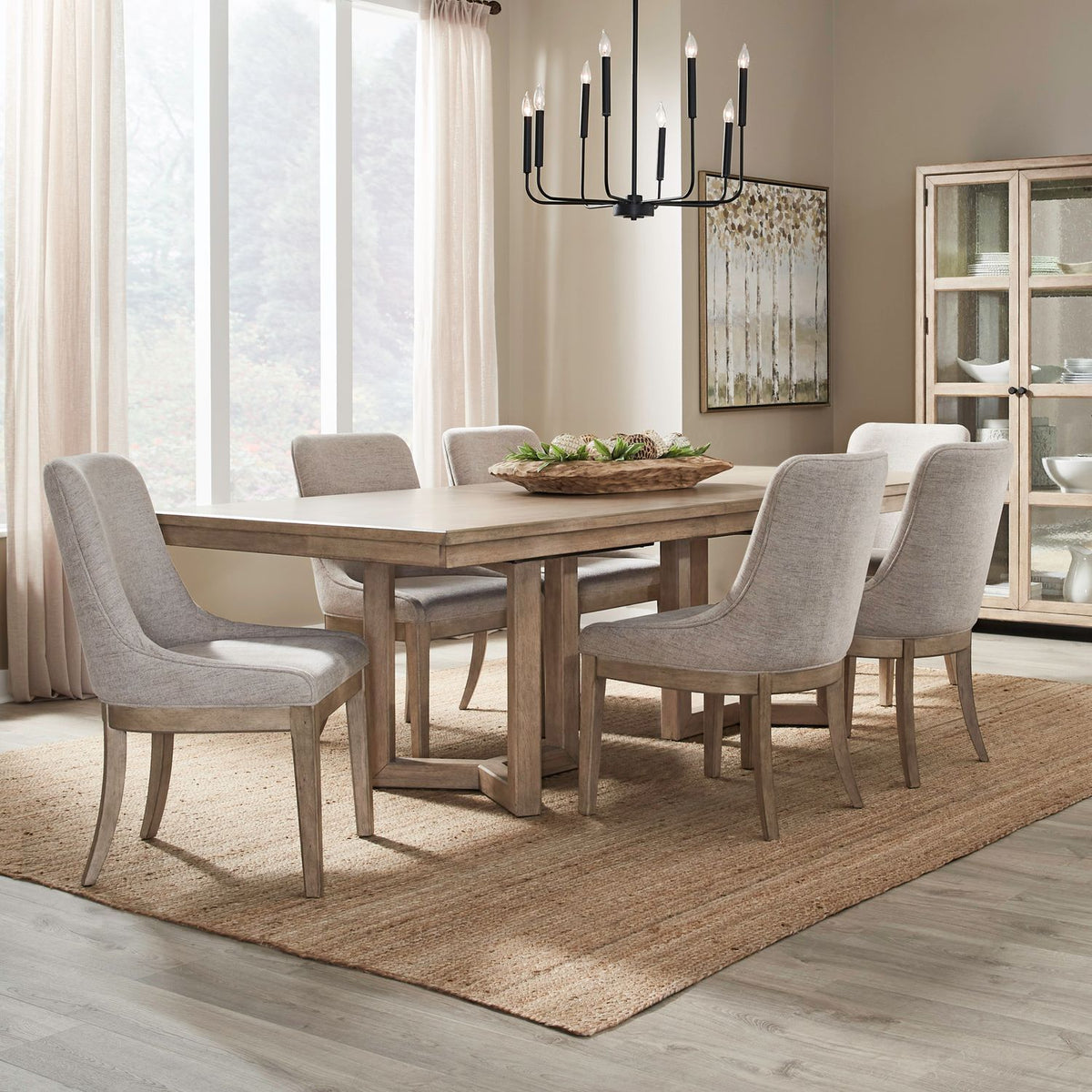 Proximity Place - Double Pedestal Table Set