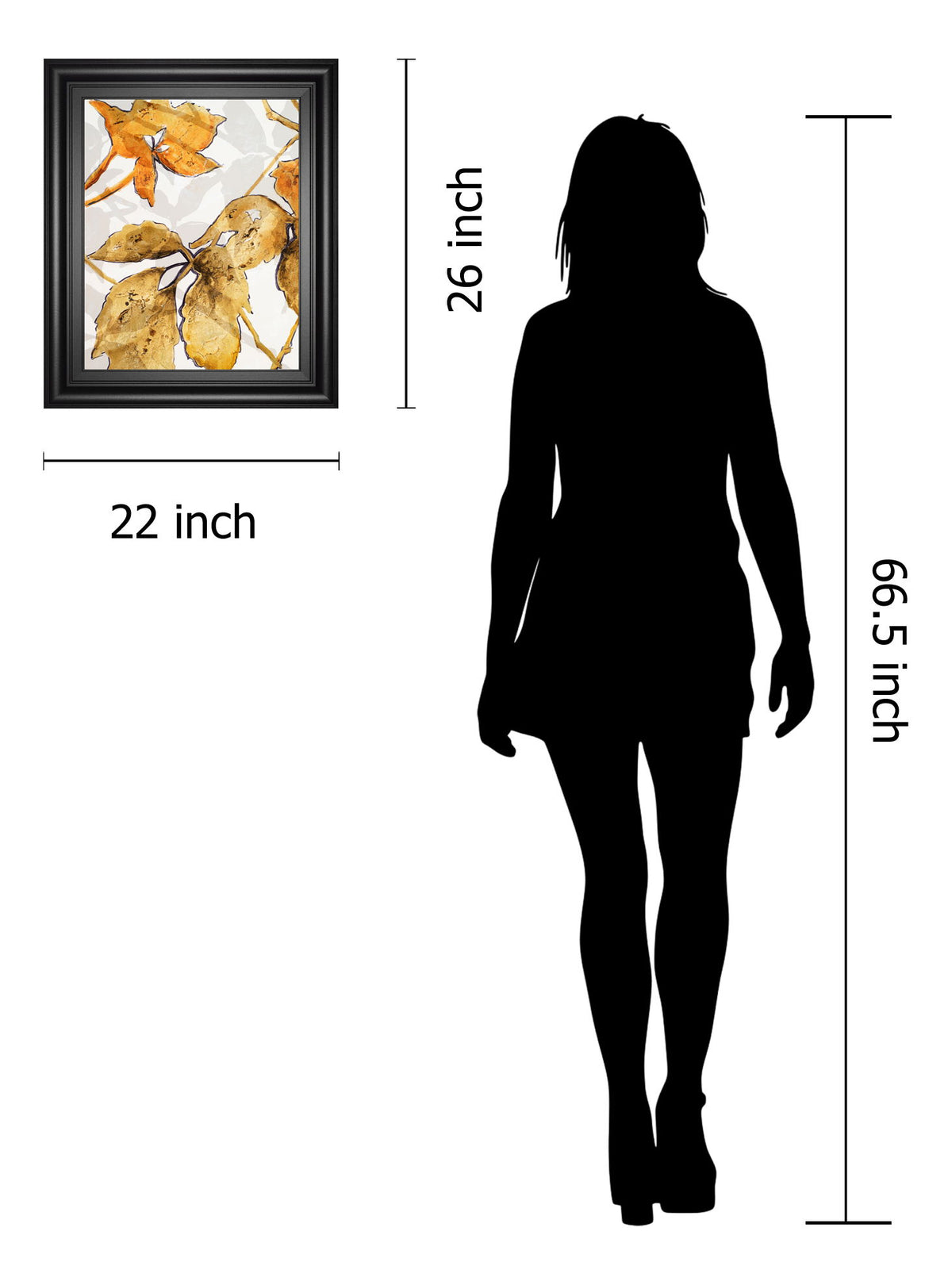 Shadows Il By Patricia Pinto - Framed Print Wall Art - Light Brown