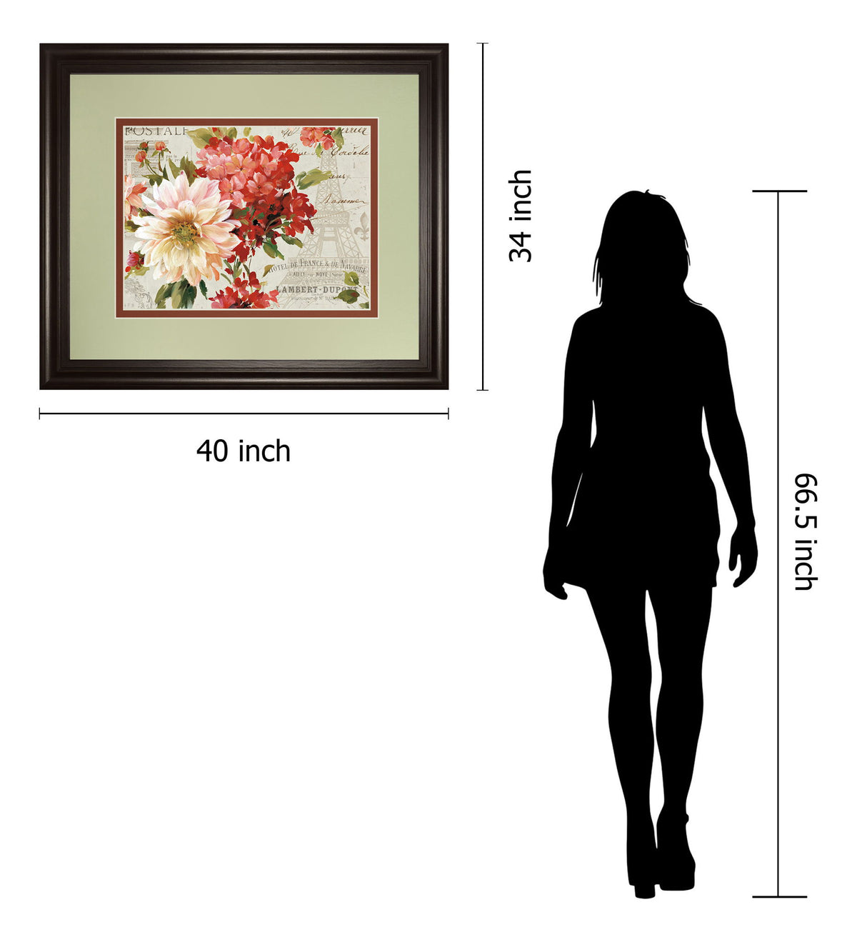 Ps Je T'aime I Light By Lisa Audit - Framed Print Wall Art - Beige