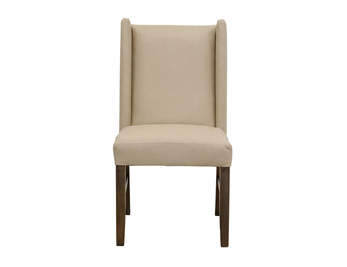Silver - 39.5'' Upholstered Chair (Set of 2) - Ivory / Brown
