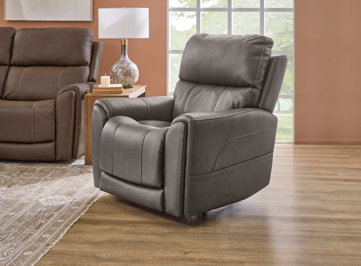 Flexsteel Carter Power Lift Recliner with Power Headrest, Lumbar, Heat & Massage