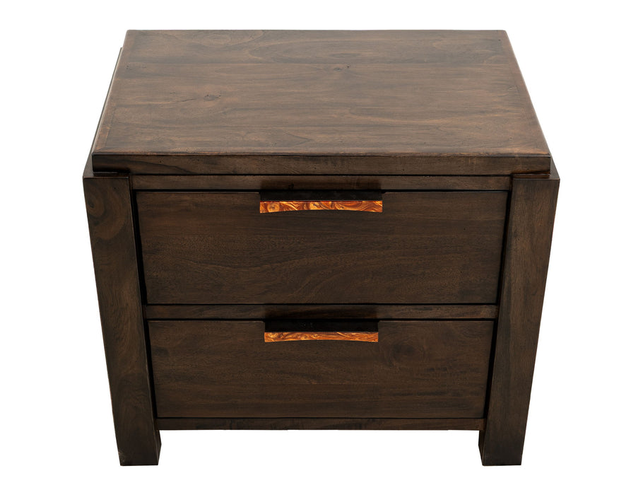 Raramuri - 2 Drawer Nightstand - Dark Brown