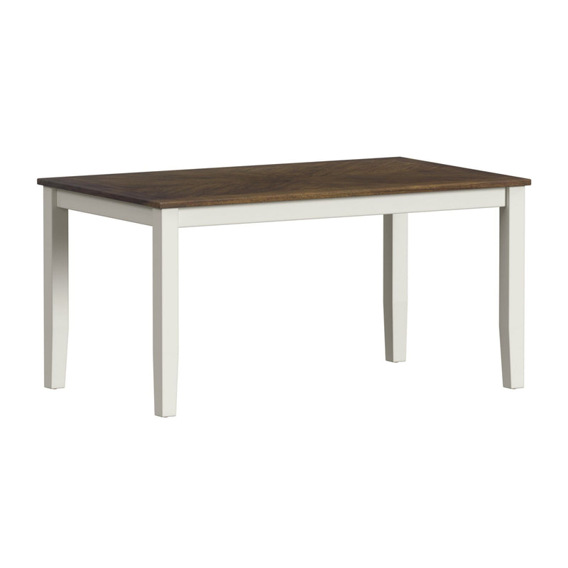 Brooks - 6 Piece Dining Set With Table, 4 Wood Back And Upholstered Seat Chairs, And Bench