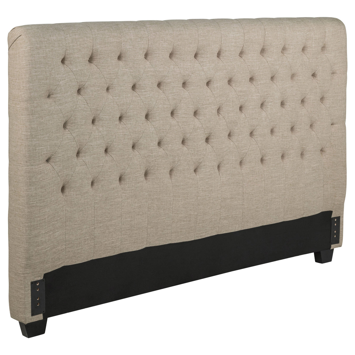 Chloe Upholstered Panel Headboard Oatmeal