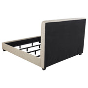 Chloe Upholstered Panel Bed Oatmeal