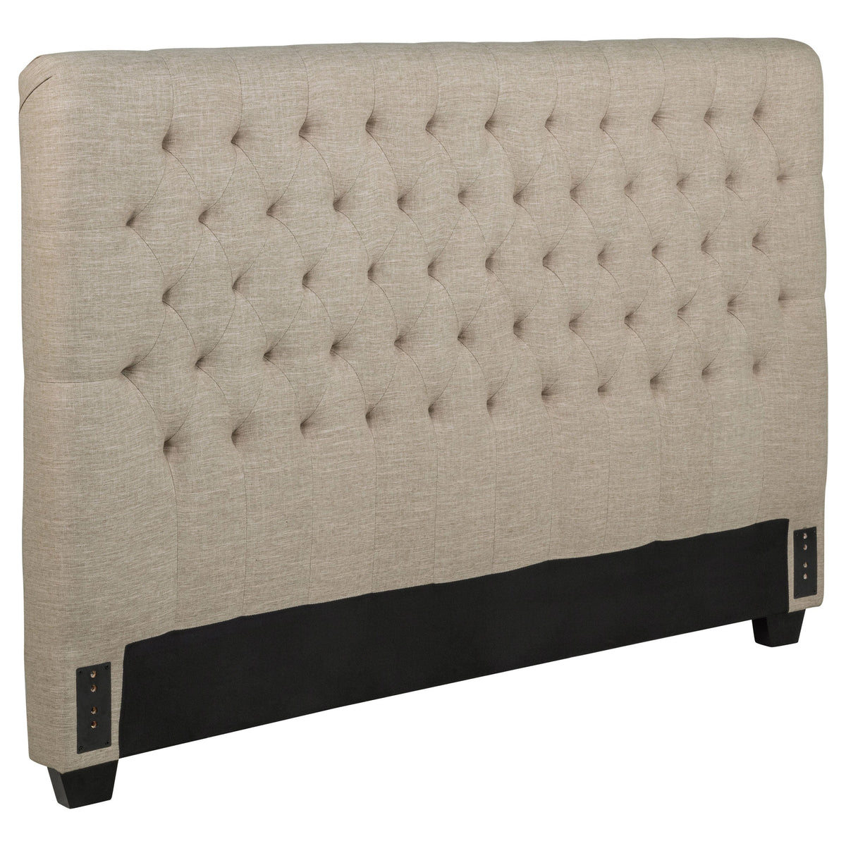 Chloe Upholstered Panel Headboard Oatmeal