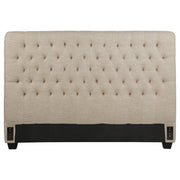 Chloe Upholstered Panel Headboard Oatmeal