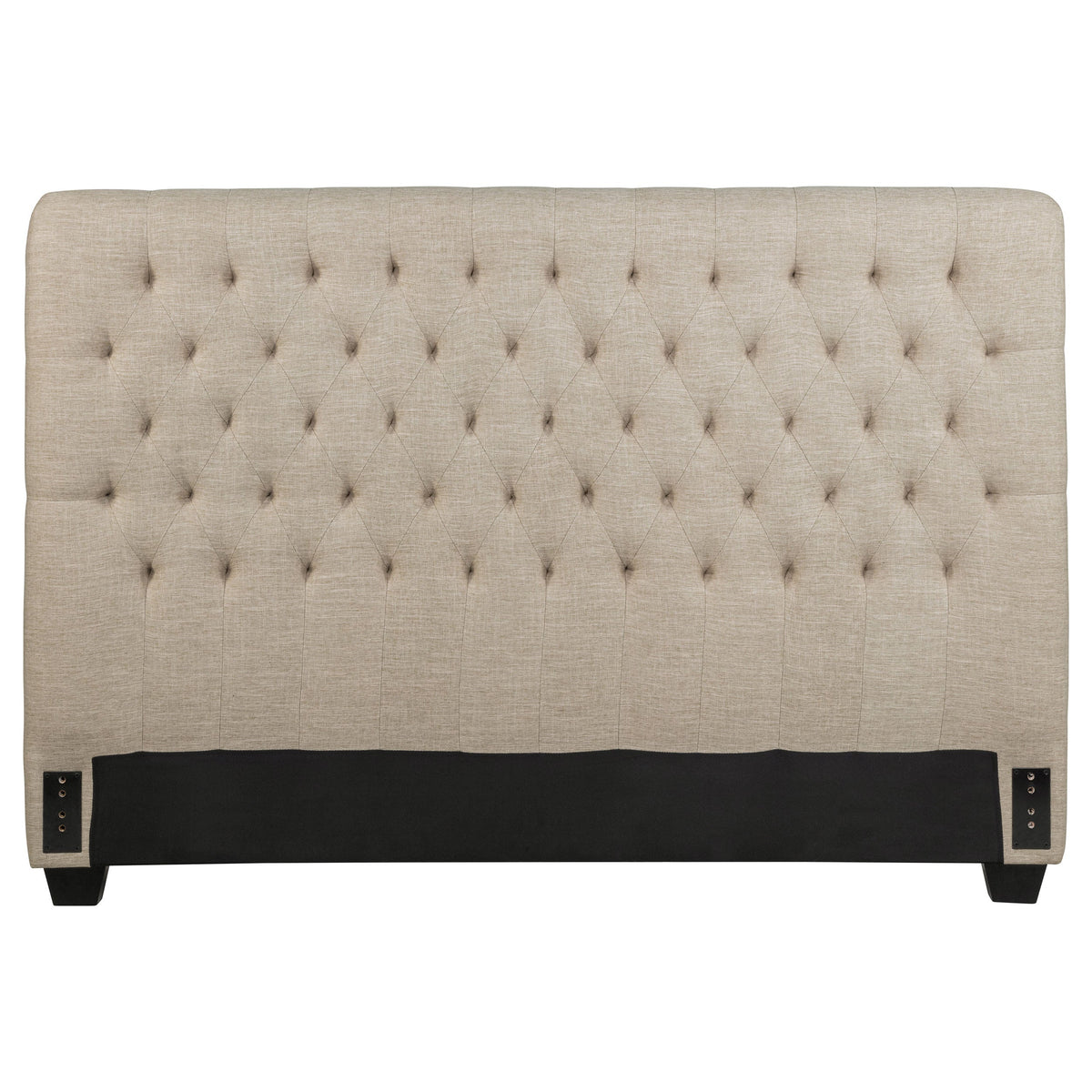 Chloe Upholstered Panel Headboard Oatmeal