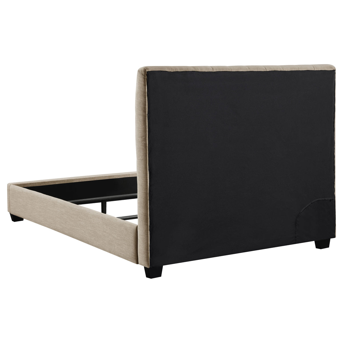 Chloe Upholstered Panel Bed Oatmeal