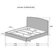 Laughton Banana Leaf Panel Bed Amber