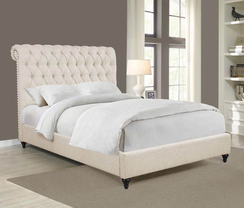 Devon 57-inch Upholstered Panel Bed