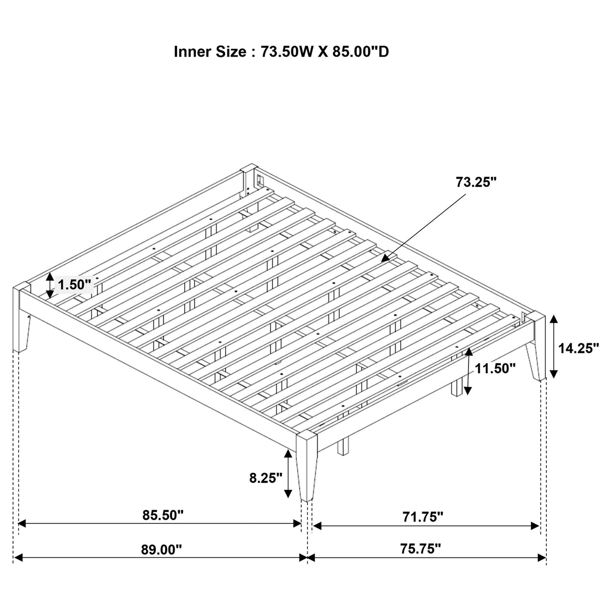 Hounslow Universal Platform Bed