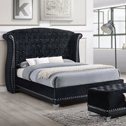 Barzini Upholstered Wingback Bed