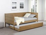 Calinda Wood Twin Daybed With Trundle Natural Default Title
