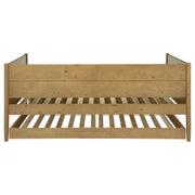 Calinda Wood Twin Daybed With Trundle Natural