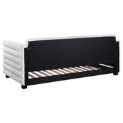 Patricia Boucle Upholstered Twin Day Bed with Trundle