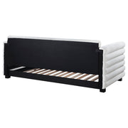 Patricia Boucle Upholstered Twin Day Bed with Trundle