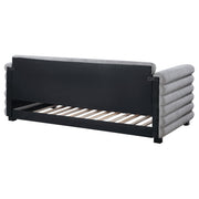 Patricia Boucle Upholstered Twin Day Bed with Trundle