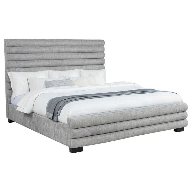 Patricia 58-inch Boucle Upholstered Bed Grey