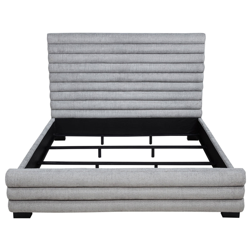Patricia 58-inch Boucle Upholstered Bed Grey