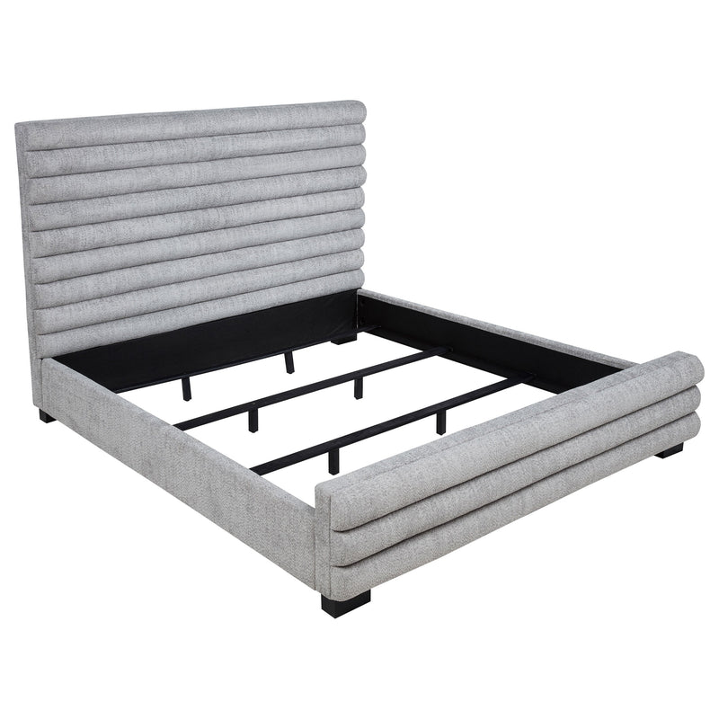 Patricia 58-inch Boucle Upholstered Bed Grey