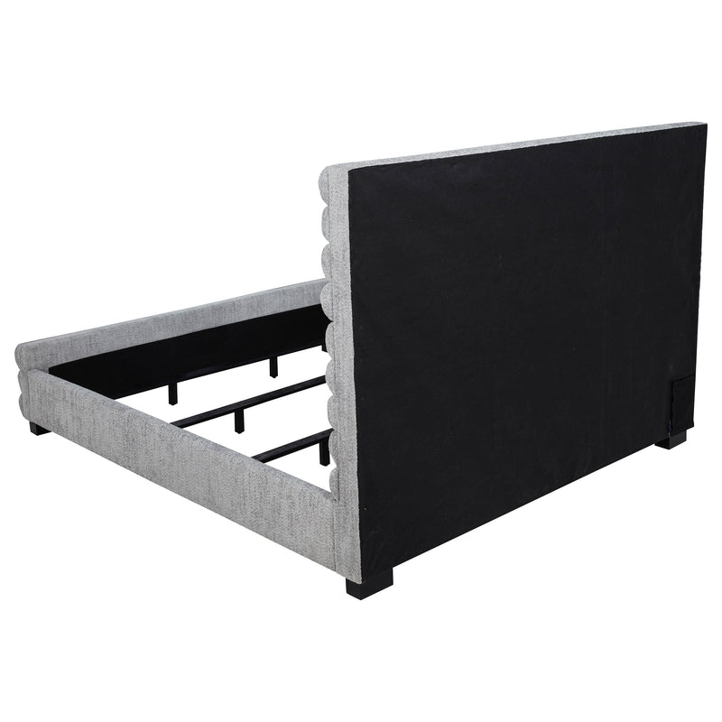 Patricia 58-inch Boucle Upholstered Bed Grey