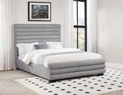 Patricia 58-inch Boucle Upholstered Bed Grey Queen
