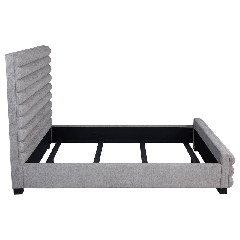 Patricia 58-inch Boucle Upholstered Bed Grey