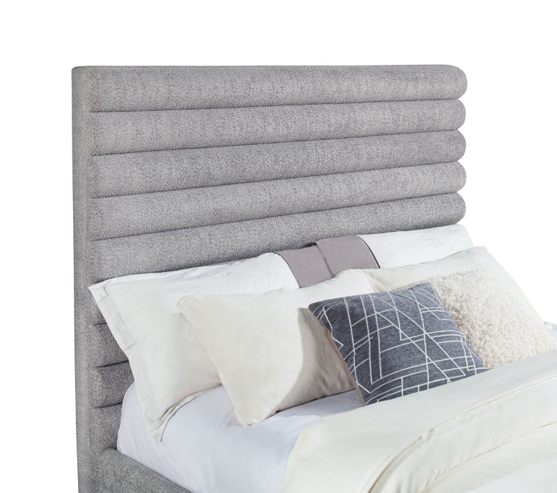 Patricia 58-inch Boucle Upholstered Bed Grey