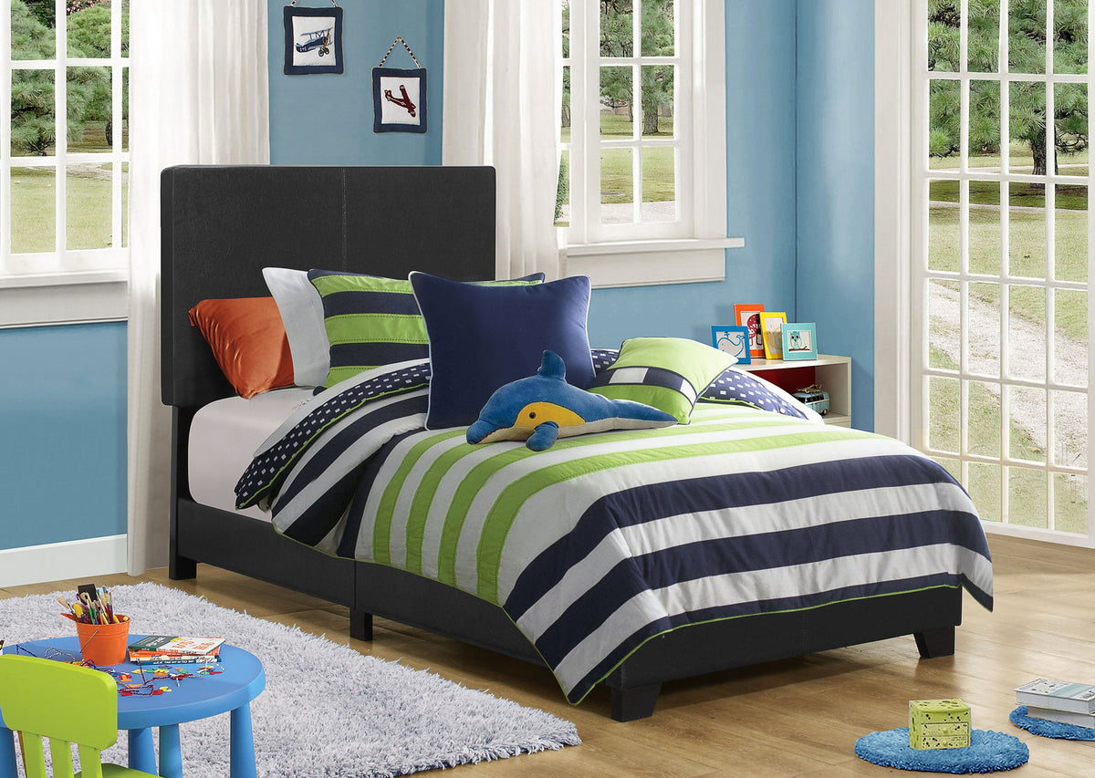 Dorian Faux Leather Upholstered Panel Bed