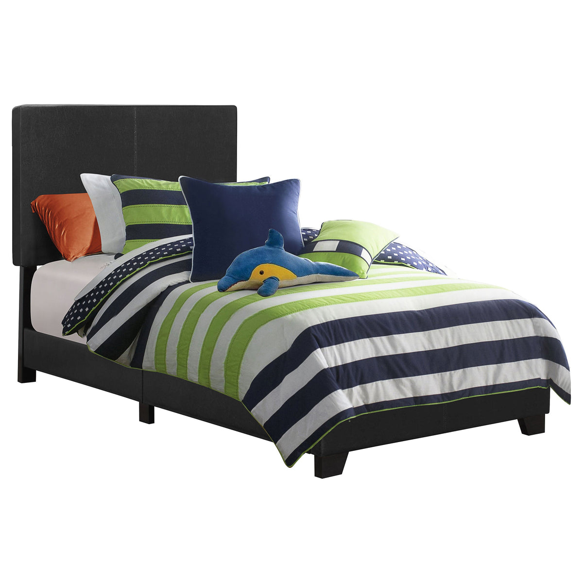 Dorian Faux Leather Upholstered Panel Bed