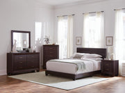 Dorian Bedroom Set Dark Cocoa Queen 5-piece
