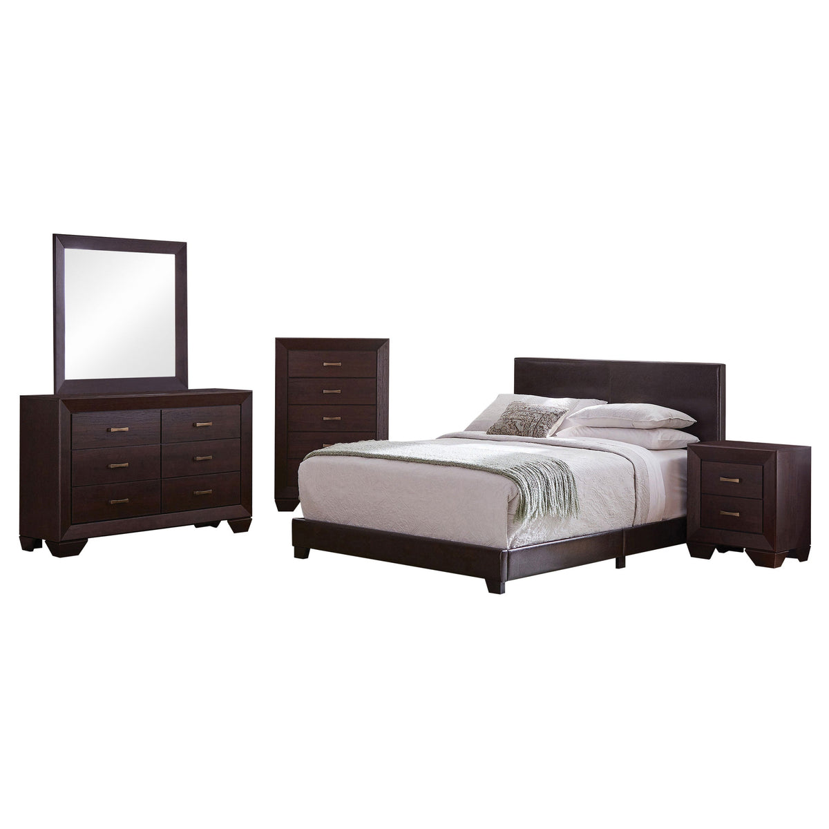 Dorian Bedroom Set Dark Cocoa