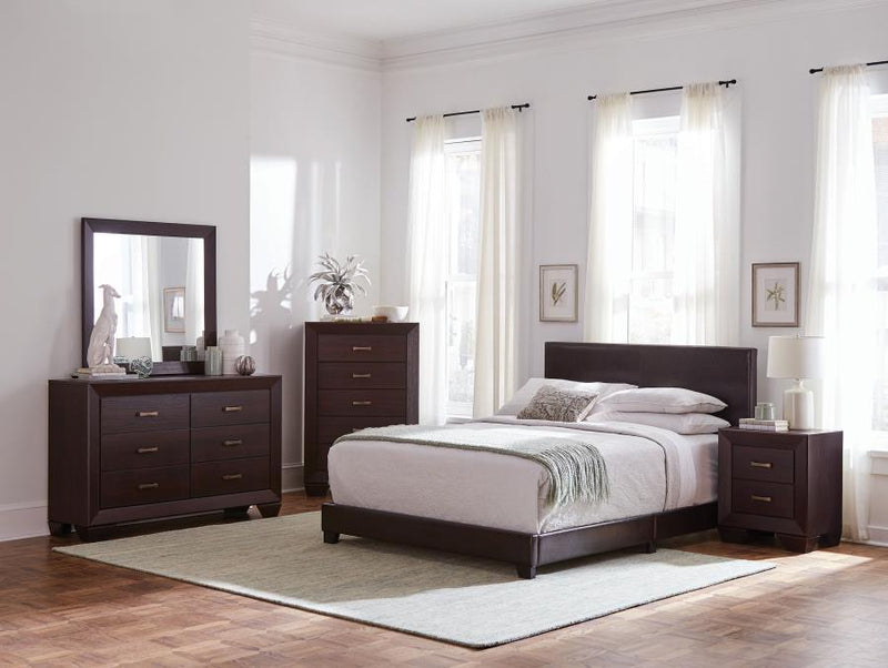 Dorian Bedroom Set Dark Cocoa Twin 5-piece
