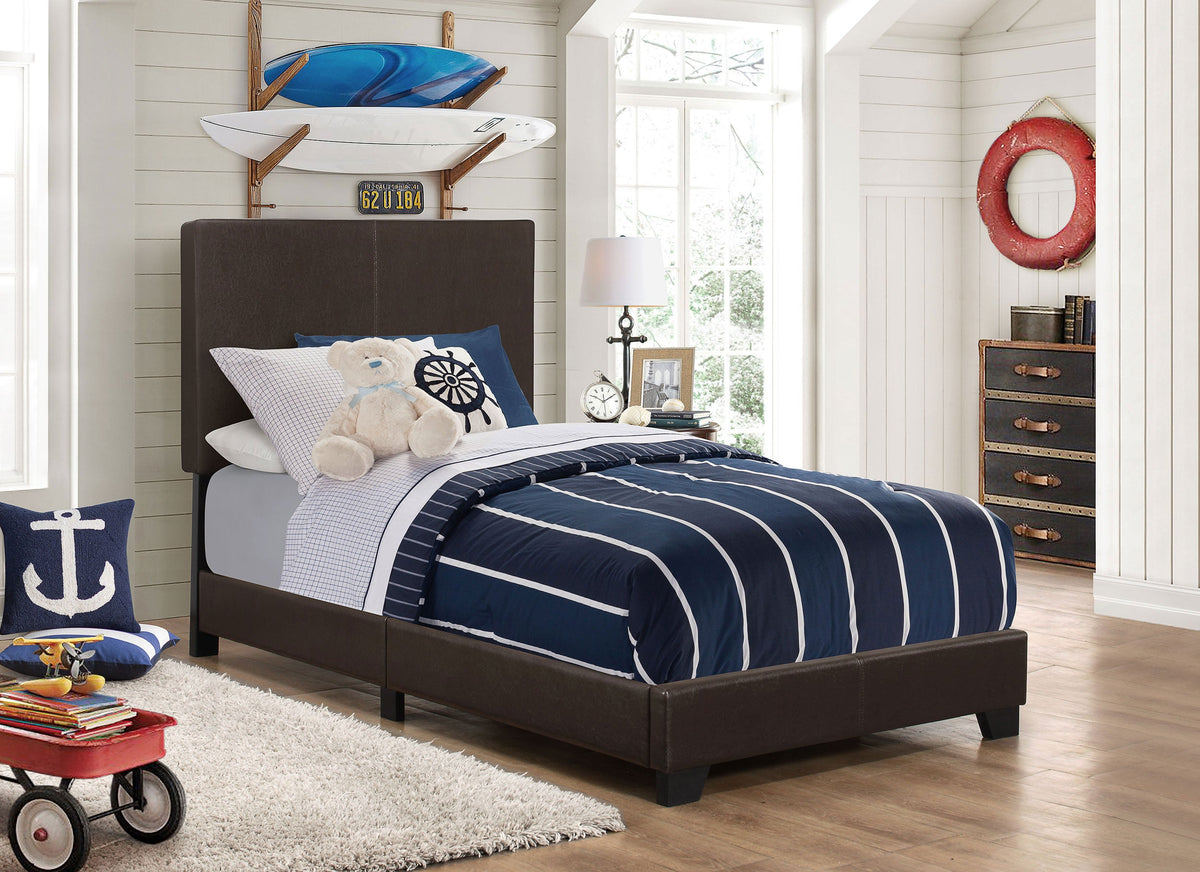 Dorian Faux Leather Upholstered Panel Bed