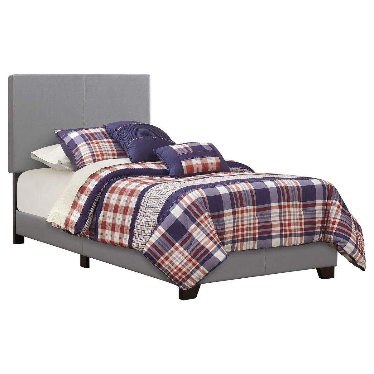 Dorian Faux Leather Upholstered Panel Bed