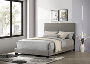 Dorian Fabric Upholstered Panel Bed Taupe Full