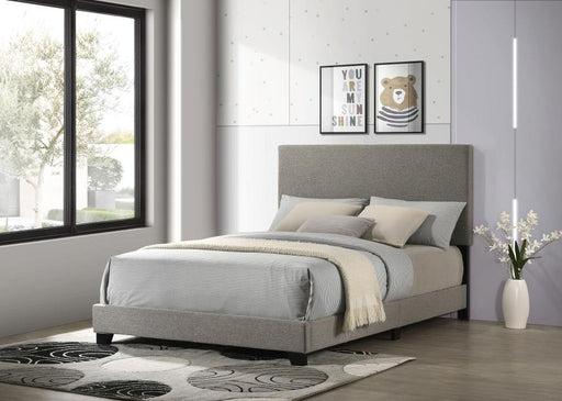 Dorian Fabric Upholstered Panel Bed Taupe Full