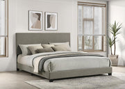 Dorian Fabric Upholstered Panel Bed Taupe California King