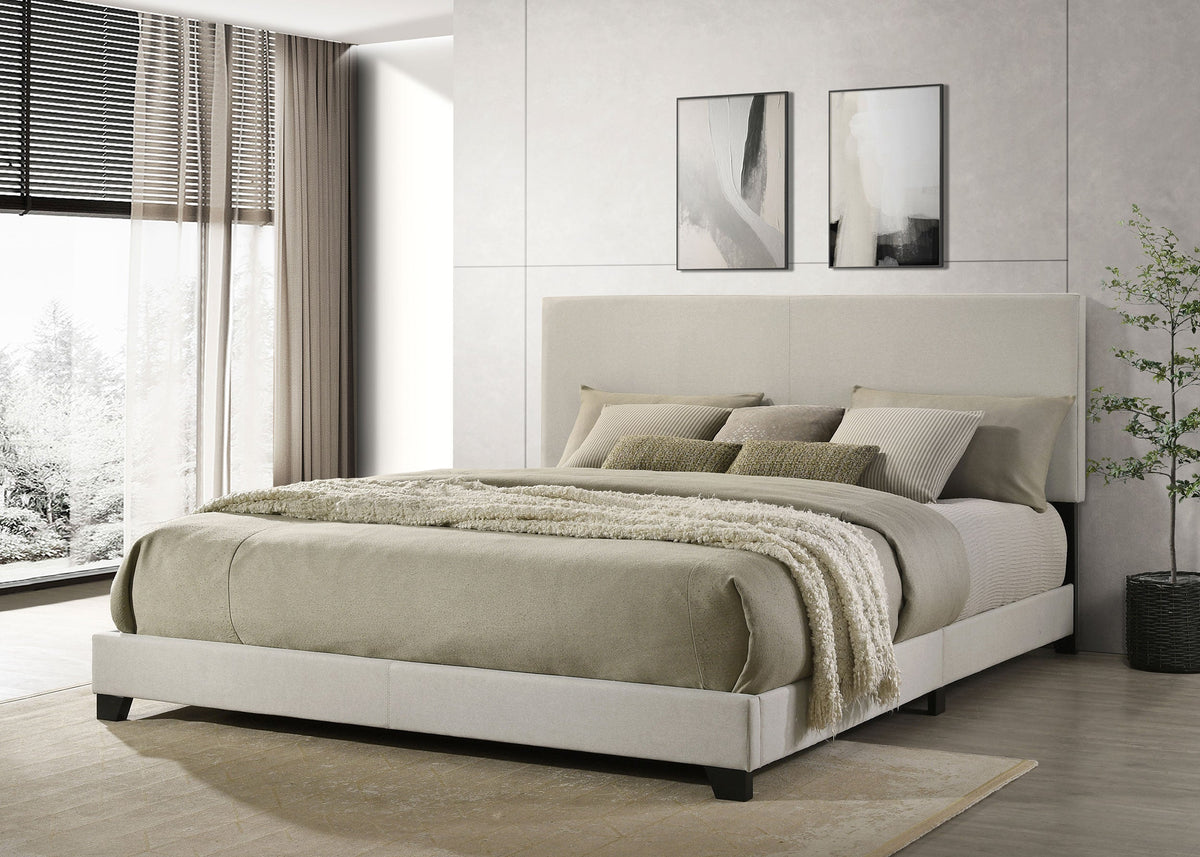 Dorian Fabric Upholstered Panel Bed