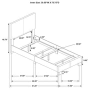 Dorian Fabric Upholstered Panel Bed