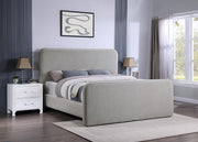 Wren Upholstered Panel Bed Grey Eastern King