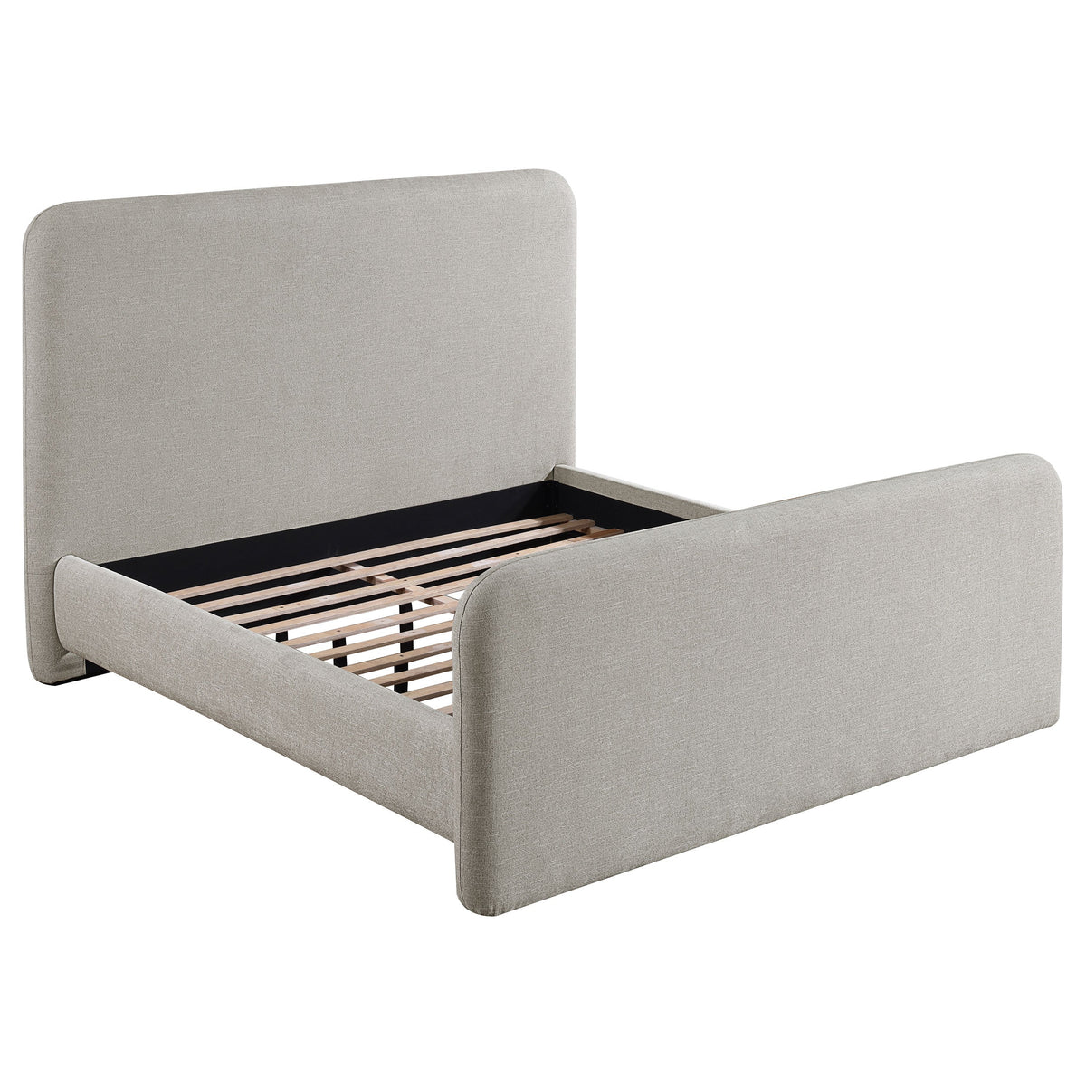 Wren Upholstered Panel Bed Grey