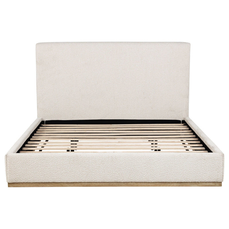 Knox Upholstered Panel Bed Cream