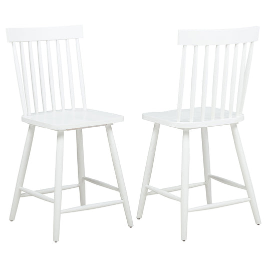 Andrews Windsor Counter Height Dining Side Chair White (Set of 2)