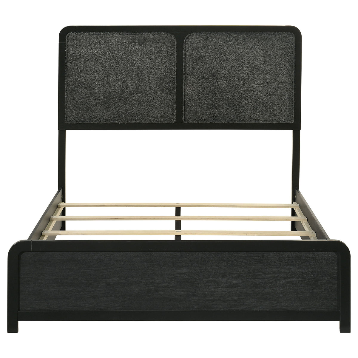 Cavelle 51-inch Upholstered Full Panel Bed Black