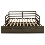 Sorrento 2-drawer Twin XL Daybed with Extension Trundle Grey