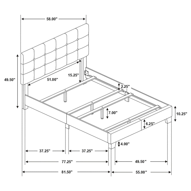 Mapes Upholstered Panel Bed